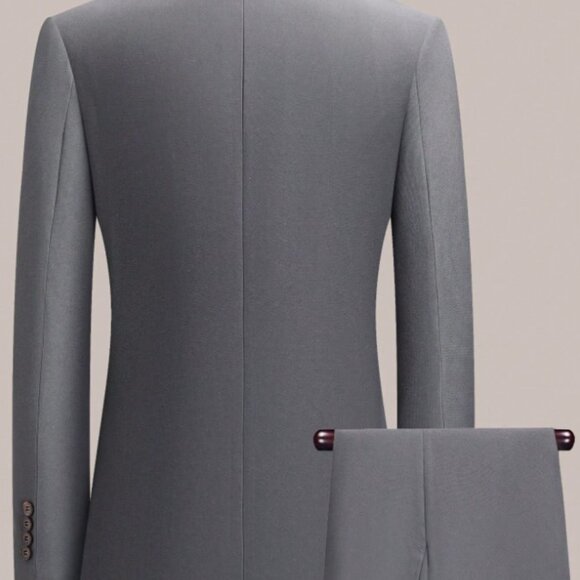 Men’s Double-breasted Notched Lapel Two-Piece Suit XS-2X - Picture 4 of 9